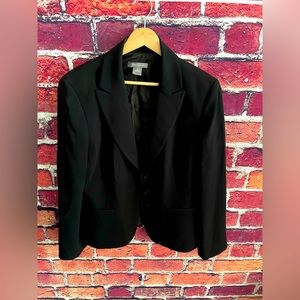 Ann Taylor Black Button Up Blazer